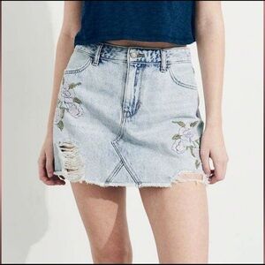 Hollister High-Rise Jean Skirt